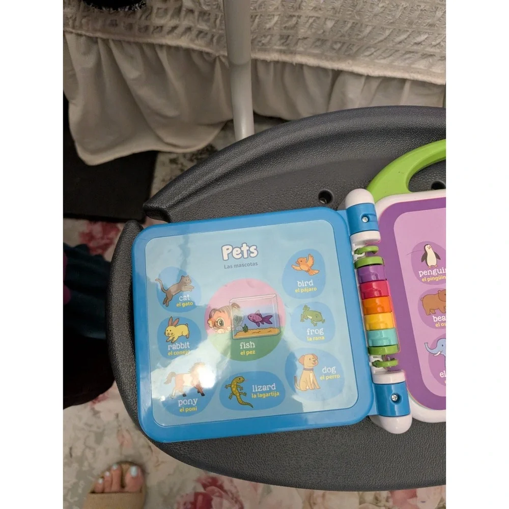 Leap Frog Learning Friends 100 Words Electronic Book English Spanish 2018 Works